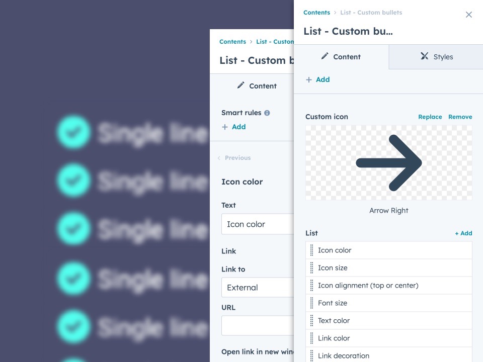 Customize your list bullets.