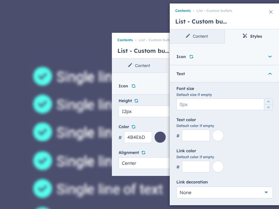 Multiple configuration options.