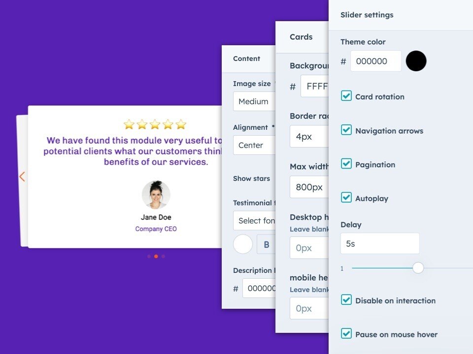 Multiple configurations