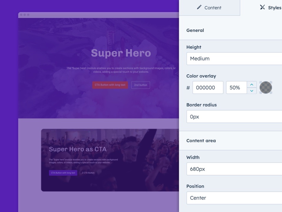 Adjustable Alignment for Creative Content